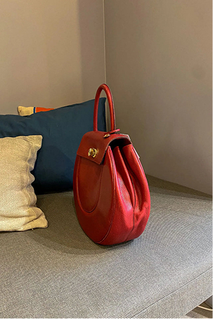 Burgundy Leather Backpack