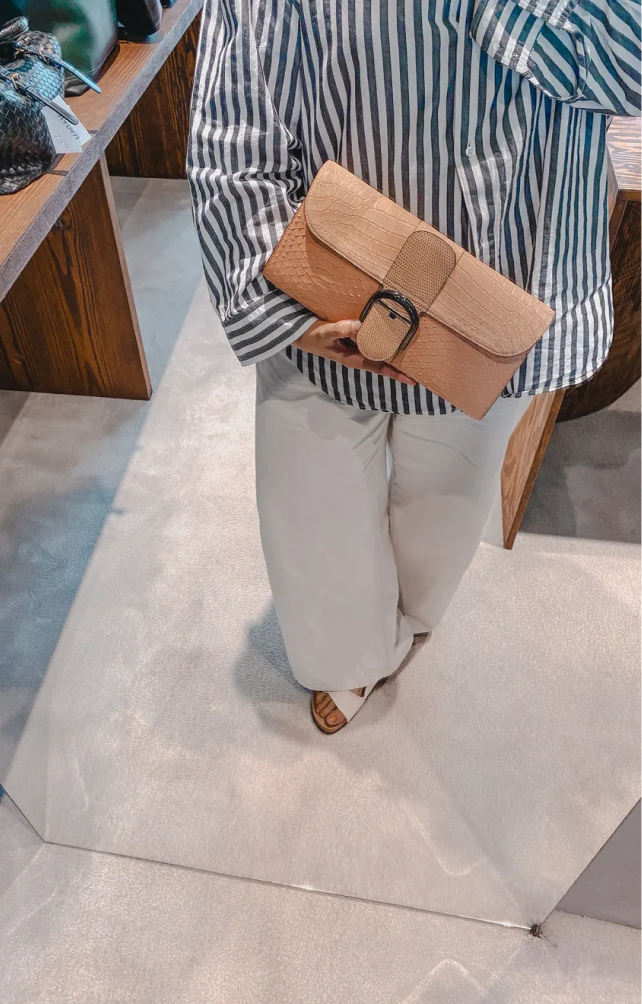 Brilliant Croco Clutch