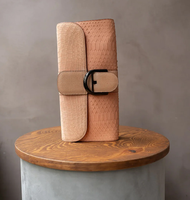 Brilliant Croco Clutch